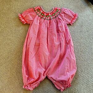 Long smocked Christmas bubble